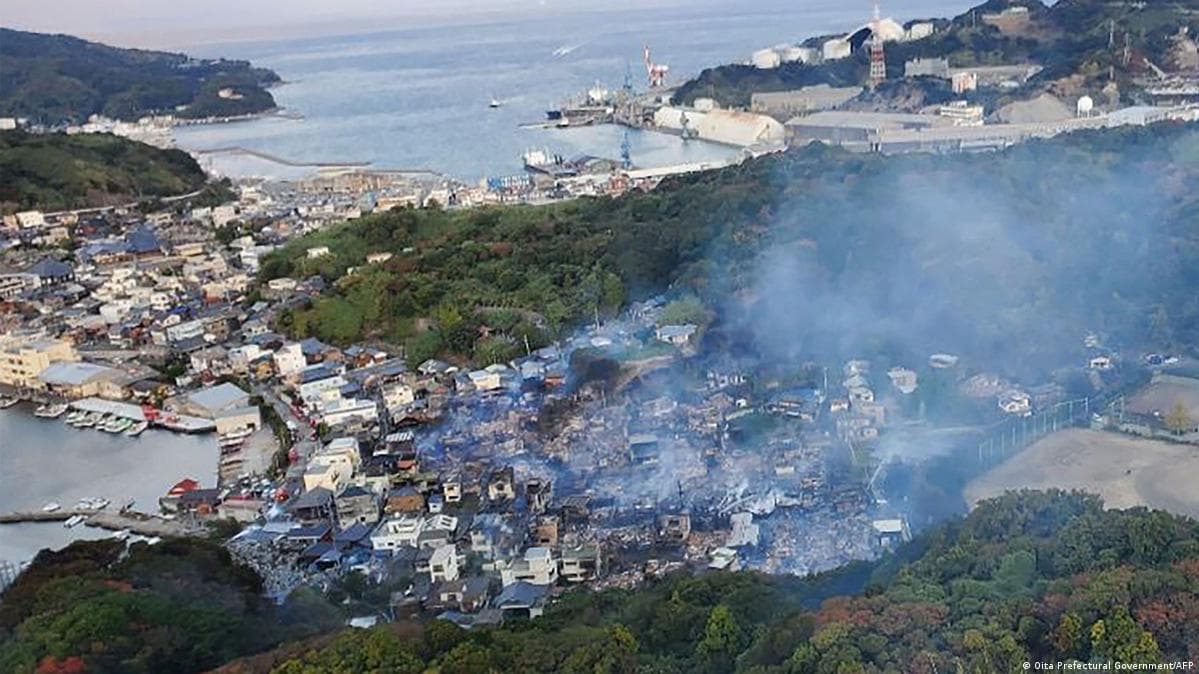 სამხრეთის იაპონური ქალაქი ოიტა ხანძრის მსხვერპლი გახდა - 170-ზე მეტი შენობა ევაკუირებულია