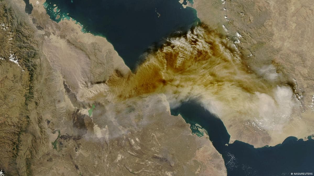 ინდოეთში საჰაერო მოგზაურობა შეფერხდა ეთიოპიაში ვულკანის ამოფრქვევის გამო