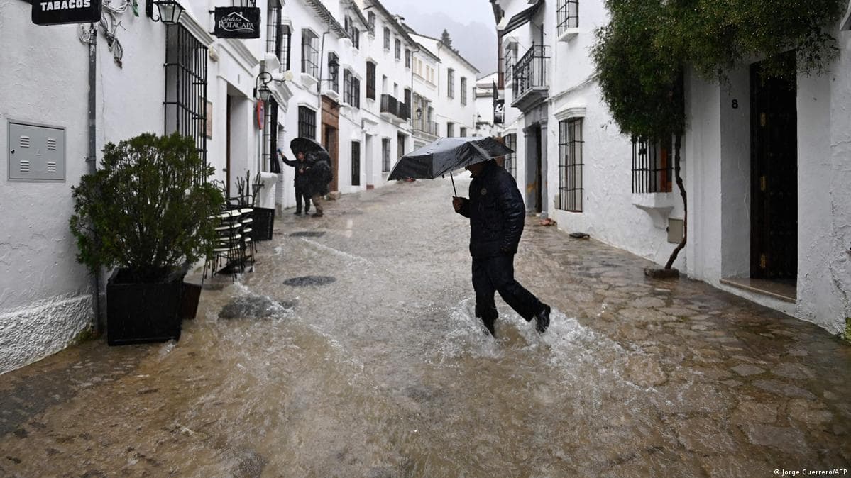 ესპანეთსა და პორტუგალიაში ძლიერი წვიმა, წყალდიდობა და მეწყერია მოსალოდნელი