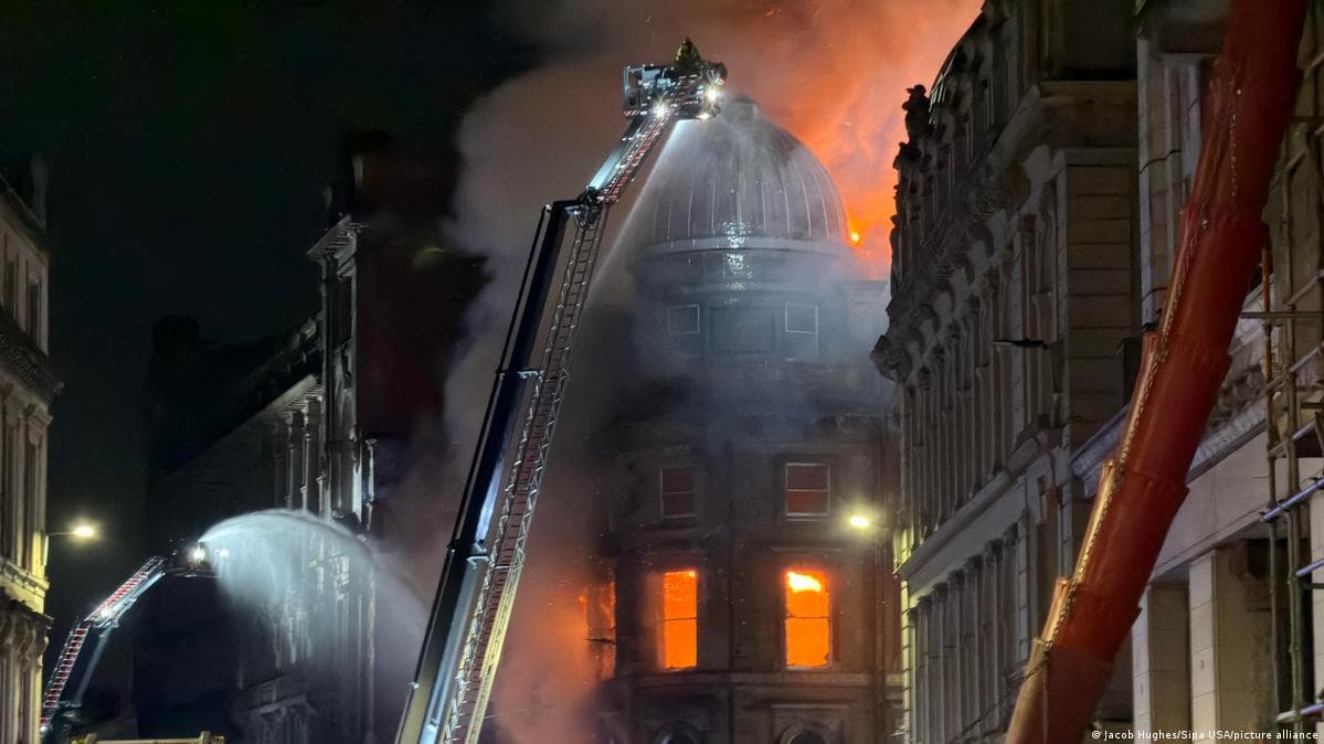 დიდი ხანძარი გლაზგოს ცენტრალურ სადგურთან - მნიშვნელოვანი შეფერხებები