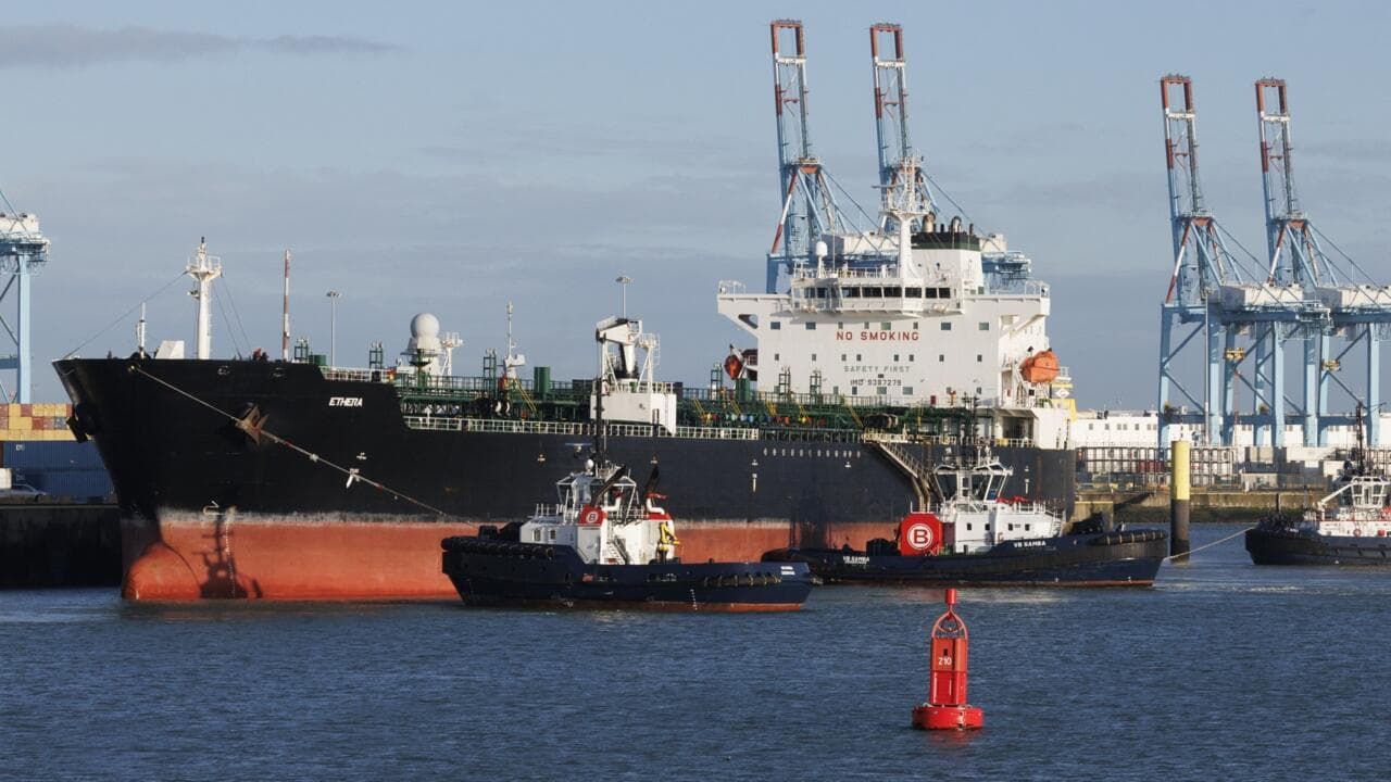 ბელგიისა და საფრანგეთის შეიარაღებულმა ძალებმა შეაჩერეს და დააკავეს რუსული ნავთობის ტანკერი