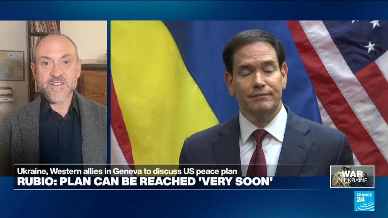 აშშ-ის სახელმწიფო მდივანი მარკო რუბიო უკრაინის ომის შეჩერების წინადადების შესახებ ჟენევის შეხვედრის შემდეგ